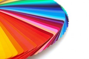 Bedruckte Plastikkarten in verschiedenen Farben